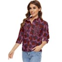 Illustration Art Background Pattern Texture Design Women s Quarter Sleeve Pocket Shirt View3