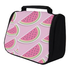 Pink Melon Wayermelon Pattern Food Fruit Melon Full Print Travel Pouch (small) by Ravend