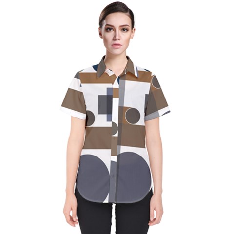 Background Wallpaper Abstract Women s Short Sleeve Shirt by Ravend