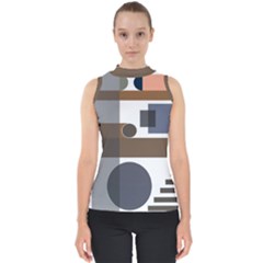 Background Wallpaper Abstract Mock Neck Shell Top by Ravend