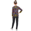 Mosaic Pattern Background Kids  Long Mesh Tee View2