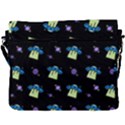 Illustration Cosmos Cosmo Rocket Spaceship Ufo Buckle Messenger Bag View3
