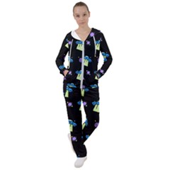 Illustration Cosmos Cosmo Rocket Spaceship Ufo Women s Tracksuit by danenraven