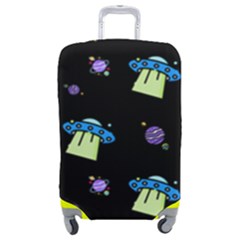 Illustration Cosmos Cosmo Rocket Spaceship Ufo Luggage Cover (medium) by danenraven