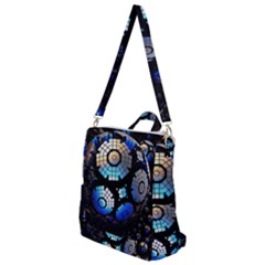 Illustration Tech Galaxy Robot Bot Science Crossbody Backpack by danenraven