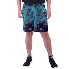 Angry Male Lion Predator Carnivore Men s Pocket Shorts by Jancukart