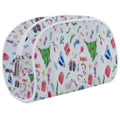 New Year Christmas Winter Watercolor Make Up Case (medium) by artworkshop