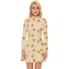 Green Card Christmas December4 Long Sleeve Velour Longline Dress by artworkshop