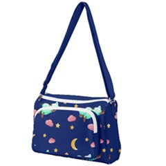 Sleepy Sheep Star And Moon Front Pocket Crossbody Bag by danenraven