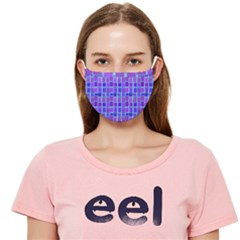 Background Mosaic Purple Blue Cloth Face Mask (adult) by danenraven