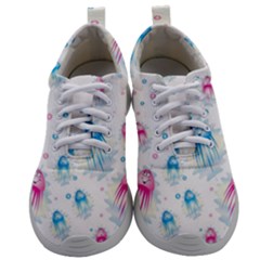 Jellyfis Pink Blue Cartoon Mens Athletic Shoes by danenraven