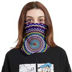 Kaleidoscope Geometric Circles Face Covering Bandana (two Sides) by danenraven