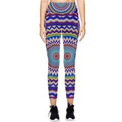 Kaleidoscope Geometric Circles Pocket Leggings  by danenraven