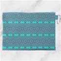 Abstract Chevron Zigzag Pattern Canvas Cosmetic Bag (XXL) View2