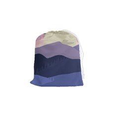 Illustration People Enjoying Summer Season Drawstring Pouch (small) by Ravend
