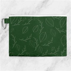 Leaves Leaf Foliage Plant  Background Canvas Cosmetic Bag (xl) by danenraven