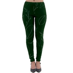 Leaves Leaf Foliage Plant  Background Lightweight Velour Leggings by danenraven