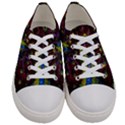 Beautiful Peacock Feather Men s Low Top Canvas Sneakers View1