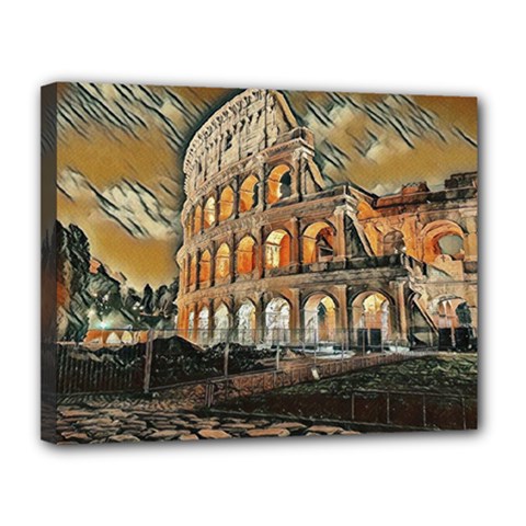 Colosseo Italy Canvas 14  X 11  (stretched) by ConteMonfrey