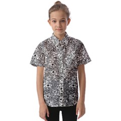 Weird Cute Fantasy Monsters Motif Pattern Kids  Short Sleeve Shirt by dflcprintsclothing