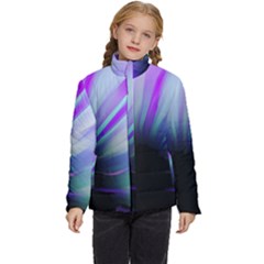 Mirror Fractal Kids  Puffer Bubble Jacket Coat by Sparkle
