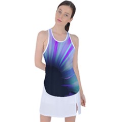 Mirror Fractal Racer Back Mesh Tank Top by Sparkle
