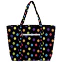 Chakra Yoga Symbol Template Zip Up Canvas Bag View3