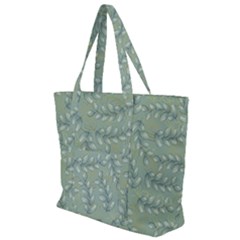 Leaves Nature Pattern Design Zip Up Canvas Bag by Wegoenart