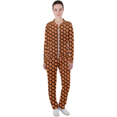 Cute Pumpkin Black Small Casual Jacket And Pants Set by ConteMonfrey