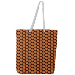 Cute Pumpkin Black Small Full Print Rope Handle Tote (large) by ConteMonfrey
