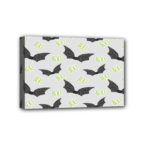 Boo! Bat Rain - Halloween Decor  Mini Canvas 6  X 4  (stretched) by ConteMonfrey