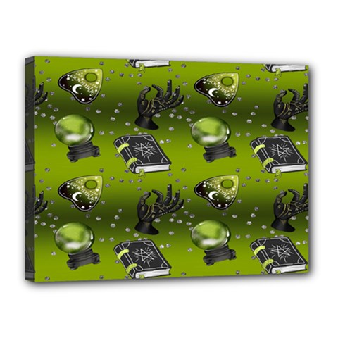Ocultism Wicca Real Witch Halloween  Canvas 16  X 12  (stretched) by ConteMonfrey