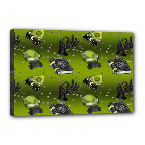 Ocultism Wicca Real Witch Halloween  Canvas 18  X 12  (stretched) by ConteMonfrey