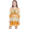 Candycorn Special Kids  Quarter Sleeve Skater Dress View1