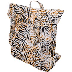 Tiger Pattern Background Buckle Up Backpack by danenraven