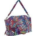 Abstract Art Color Geometry Pattern Canvas Crossbody Bag View1