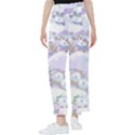 Purple Japanese Pattern Texture Violet Textile Women s Pants  View1