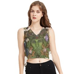 Im Fourth Dimension Colour 84 V-neck Cropped Tank Top by imanmulyana