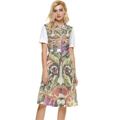 Im Fourth Dimension Colour 85 Button Top Knee Length Dress by imanmulyana