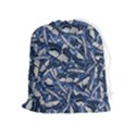 Butterflies Motif Collage Pattern Drawstring Pouch (XL) View1