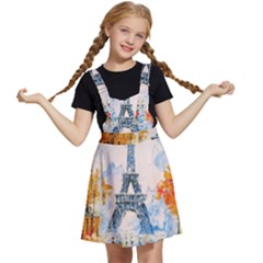 Eiffel Tower Landmark Architecture  Artistic Kids  Apron Dress by danenraven
