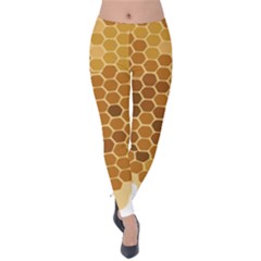 Honey Nature Bee Cute Wax Beeswax Velvet Leggings by danenraven