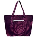 Fractal Blossom Flower Bloom Zip Up Canvas Bag View3