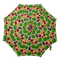 Food Illustration Pattern Texture Hook Handle Umbrellas (medium) by Ravend