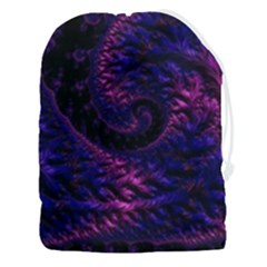 Fractal Mandelbrot Abstract Background Pattern Drawstring Pouch (3xl) by danenraven