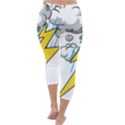 Storm Thunder Lightning Light Flash Cloud Capri Winter Leggings  View4