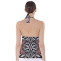 Pink Grey Repeats Symmetry Babydoll Tankini Top View2