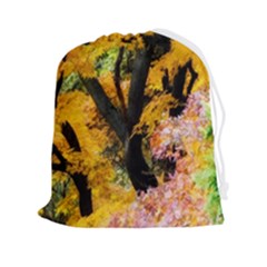 Japan Garden Color Tree Zen Drawstring Pouch (2xl) by Wegoenart