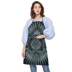 Abstract Art Fractal Artwork Pocket Apron by Pakrebo