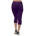Art Pattern Design Wallpaper Background Cartoon Lightweight Velour Capri Leggings  View2